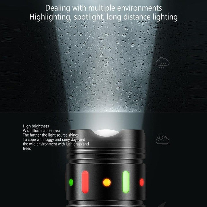 Lampe de poche longue portée Outdoor Essentials pour camping et randonnée