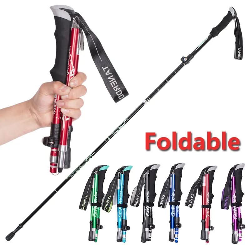 Bâtons de randonnée télescopiques ultralégers Outdoor Essentials avec longueur réglable