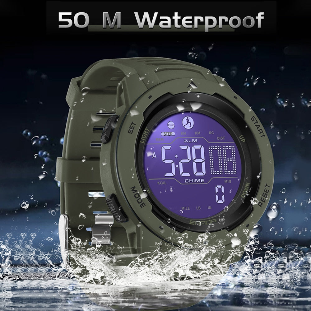 Outdoor Explorer Pedometer Watch For Fitness Tracking With Waterproof Design