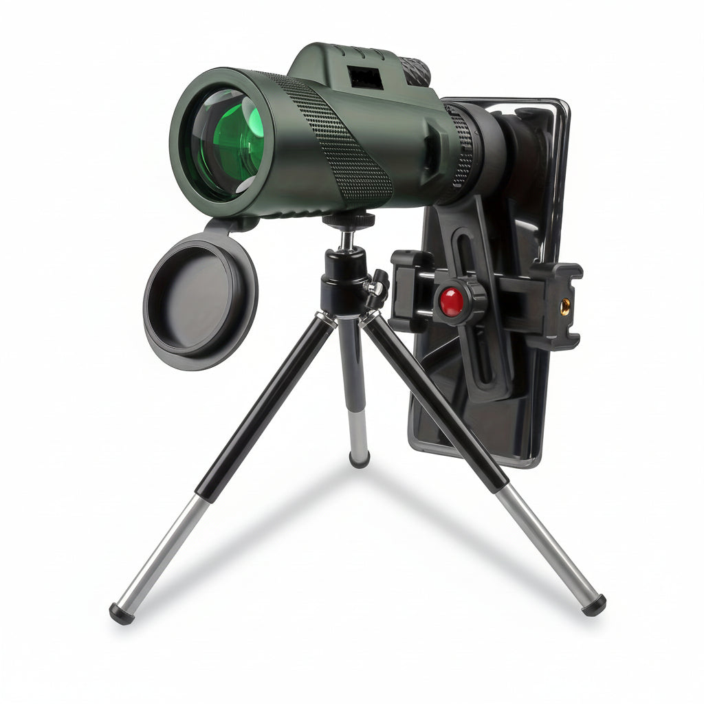 Outdoor Explorer Compact Monocular With 8x Magnification And Phone Adapter