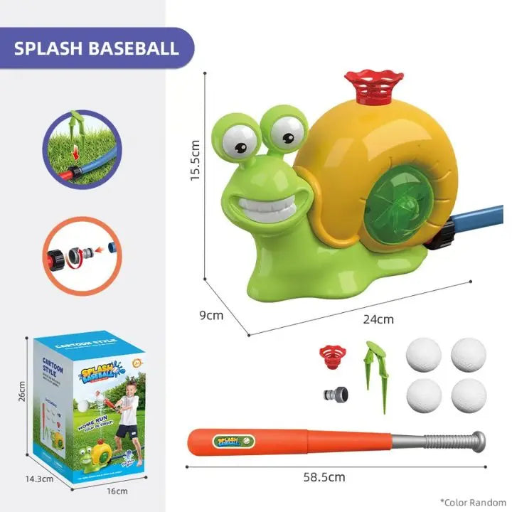 Ensemble de jeu d'eau double pour l'extérieur et baseball avec une batte réglable