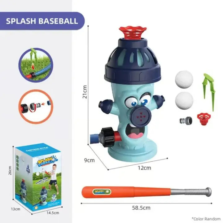 Ensemble de jeu d'eau double pour l'extérieur et baseball avec une batte réglable
