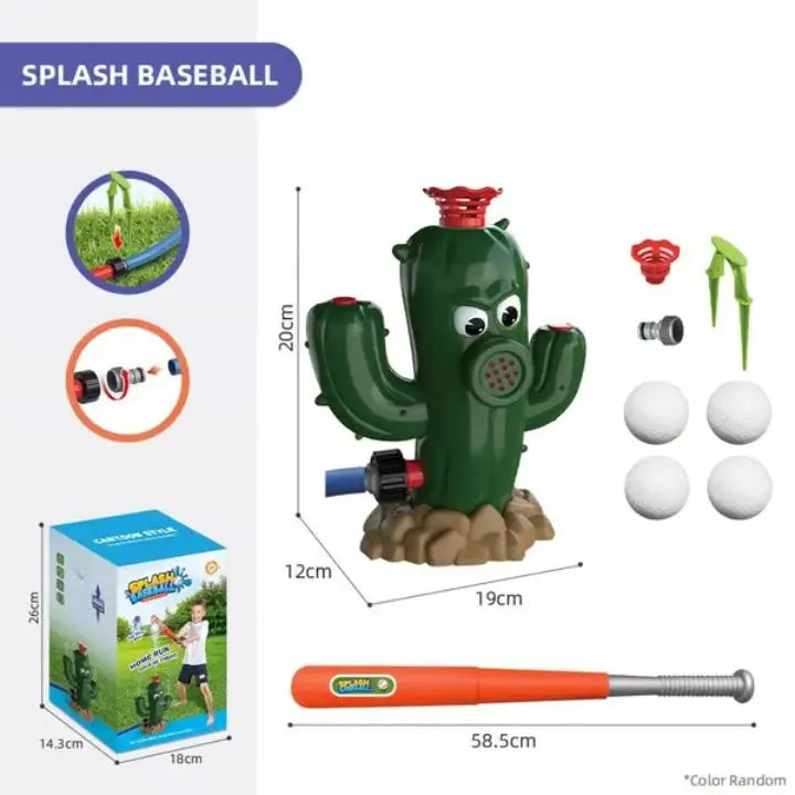 Ensemble de jeu d'eau double pour l'extérieur et baseball avec une batte réglable