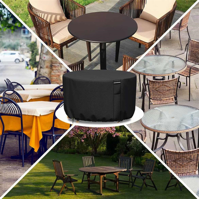 Round Cover For Outdoor Furniture With UV Protection And Waterproof Layer