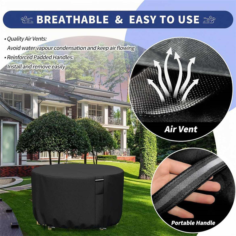 Round Cover For Outdoor Furniture With UV Protection And Waterproof Layer