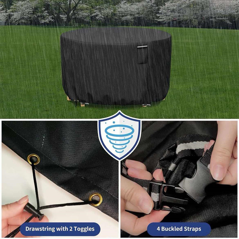 Round Cover For Outdoor Furniture With UV Protection And Waterproof Layer