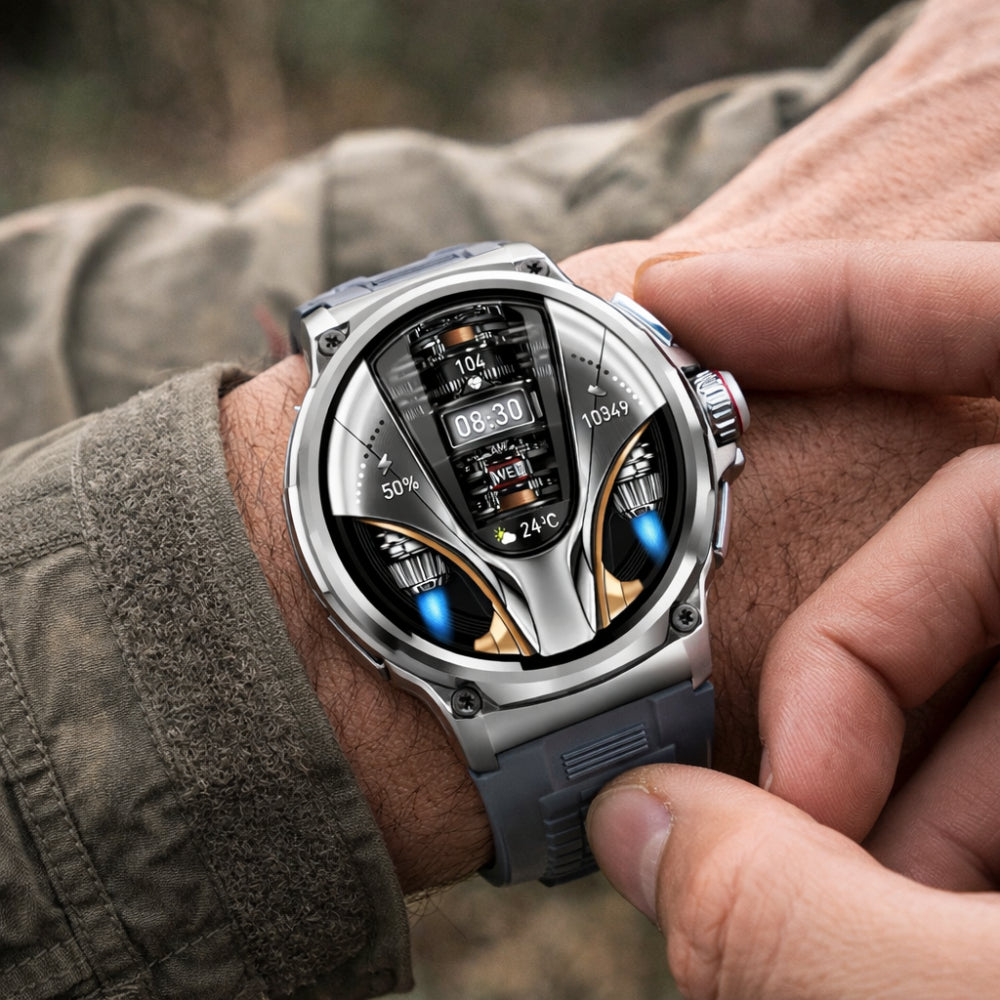 Outdoor Pro Rugged Smartwatch Equipped For Multi-Sport Tracking And Active Lifestyles