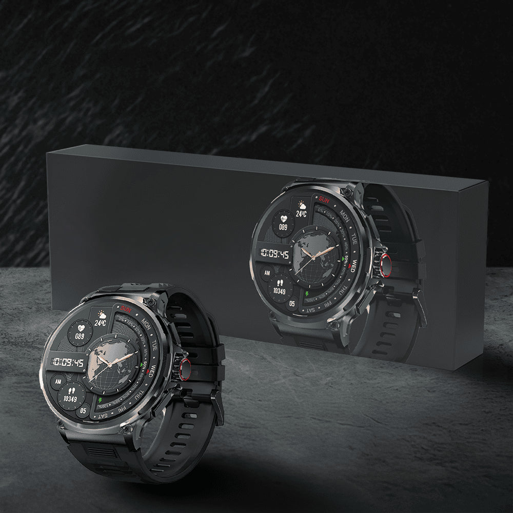 Outdoor Pro Rugged Smartwatch Equipped For Multi-Sport Tracking And Active Lifestyles