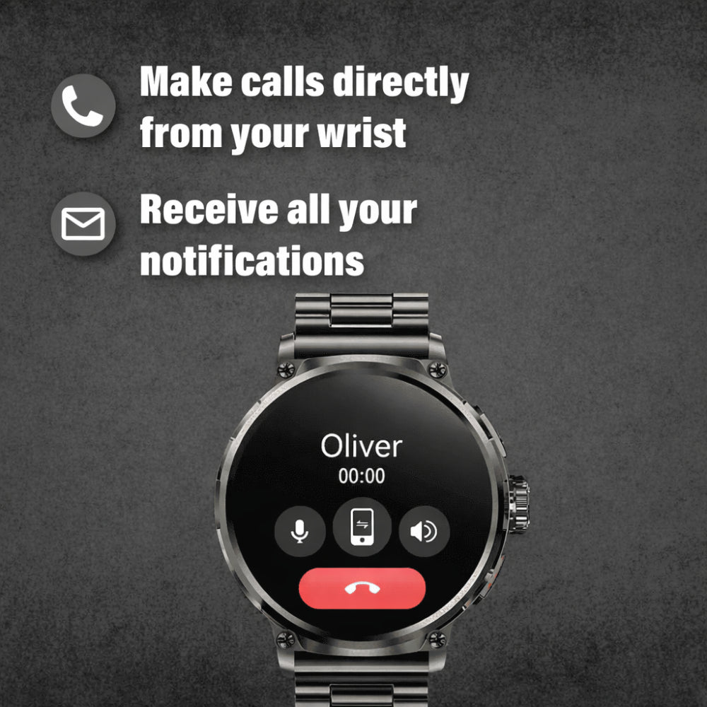 Outdoor Pro Rugged Smartwatch Equipped For Multi-Sport Tracking And Active Lifestyles
