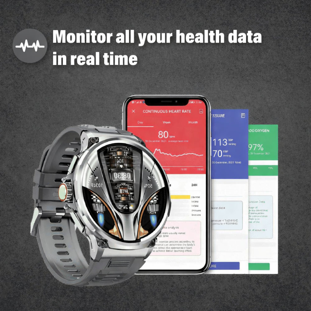 Outdoor Pro Rugged Smartwatch Equipped For Multi-Sport Tracking And Active Lifestyles