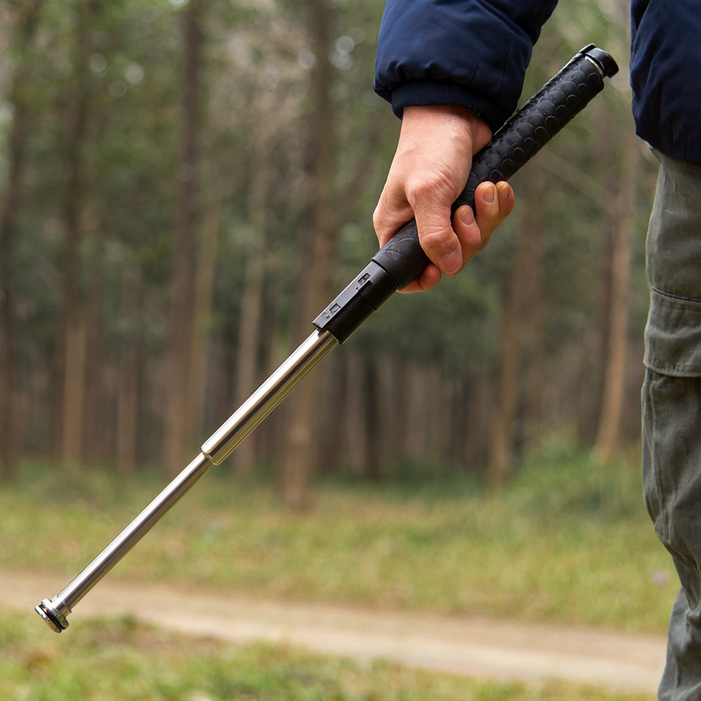 Outdoor Stability Extendable Hiking Pole With Non-Slip Grip For Steady Support