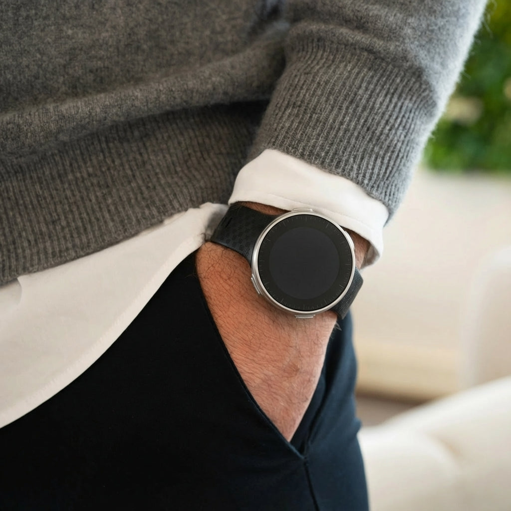 Ersatz-Schwarzes Silikonarmband für Polar Vantage V