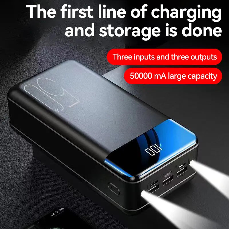 Batterie externe Pace avec batterie haute capacité de 50 000 mAh