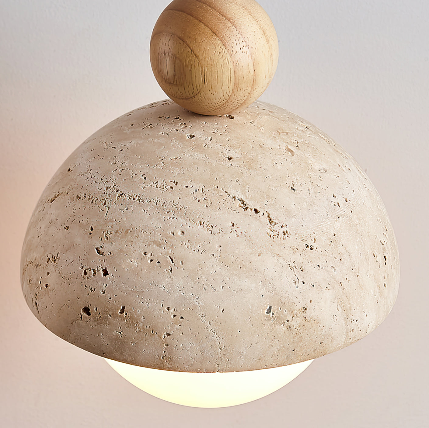 Travertine Orb Pendant Light | Ormexis