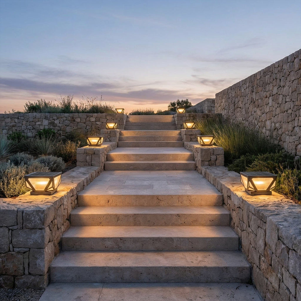 Veltrique Geometric Gate Pillar Light | Ormexis