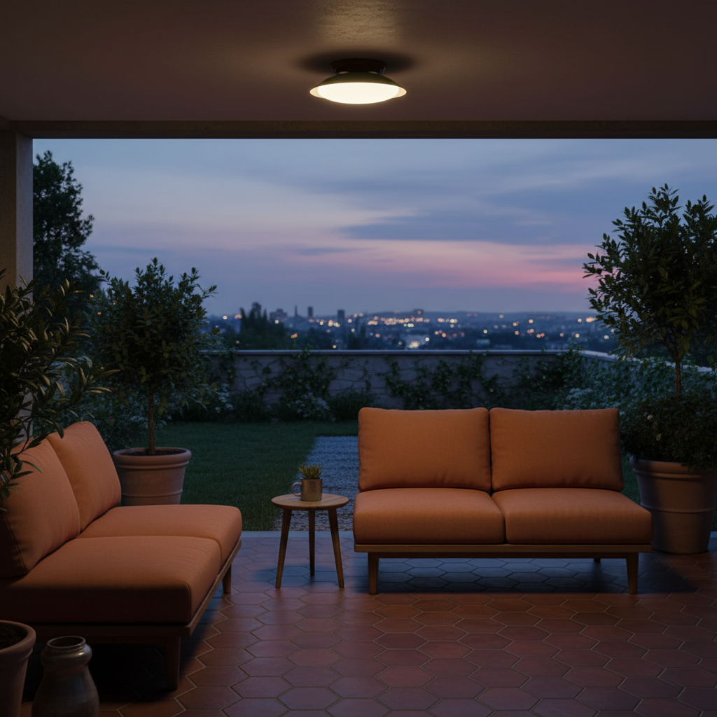 Retro Saucer Flush Mount Light | Ormexis