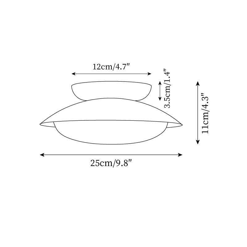 Retro Saucer Flush Mount Light | Ormexis