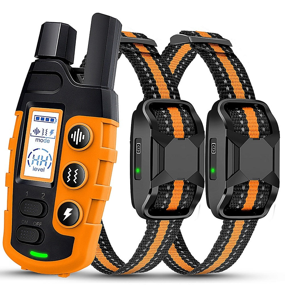 Collier d'entraînement pour chien étanche Pawfey avec portée de 1000 mètres et rechargeable