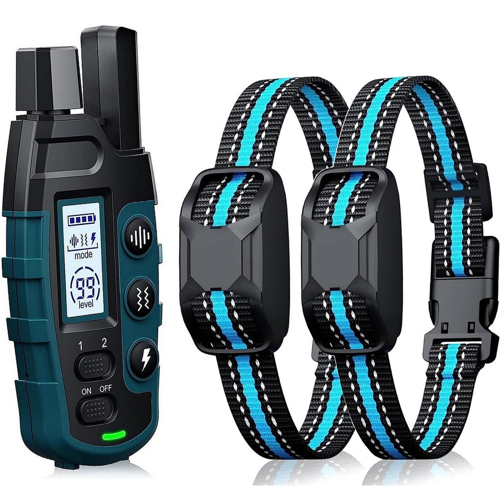 Collier d'entraînement pour chien étanche Pawfey avec portée de 1000 mètres et rechargeable