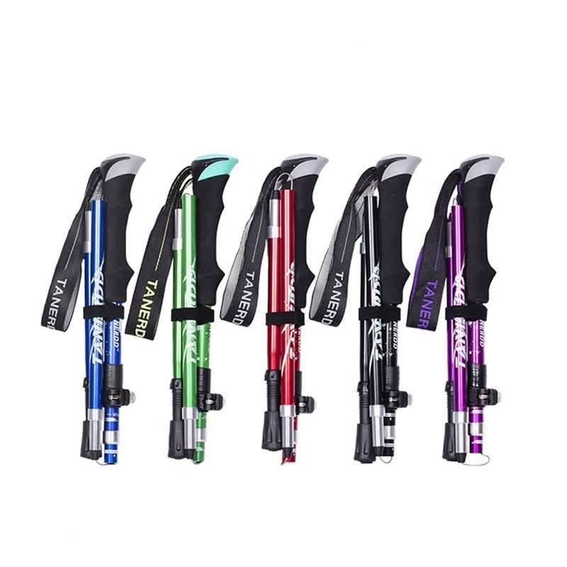 Bâtons de trekking PeakPath avec poignées ergonomiques et design ajustable