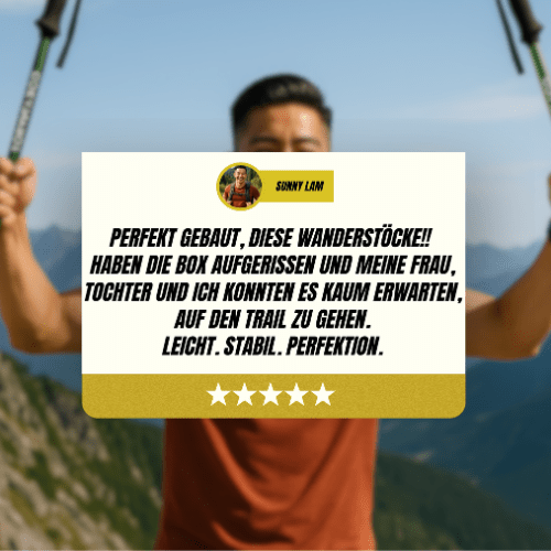 Bâtons de trekking PeakPath avec poignées ergonomiques et design ajustable