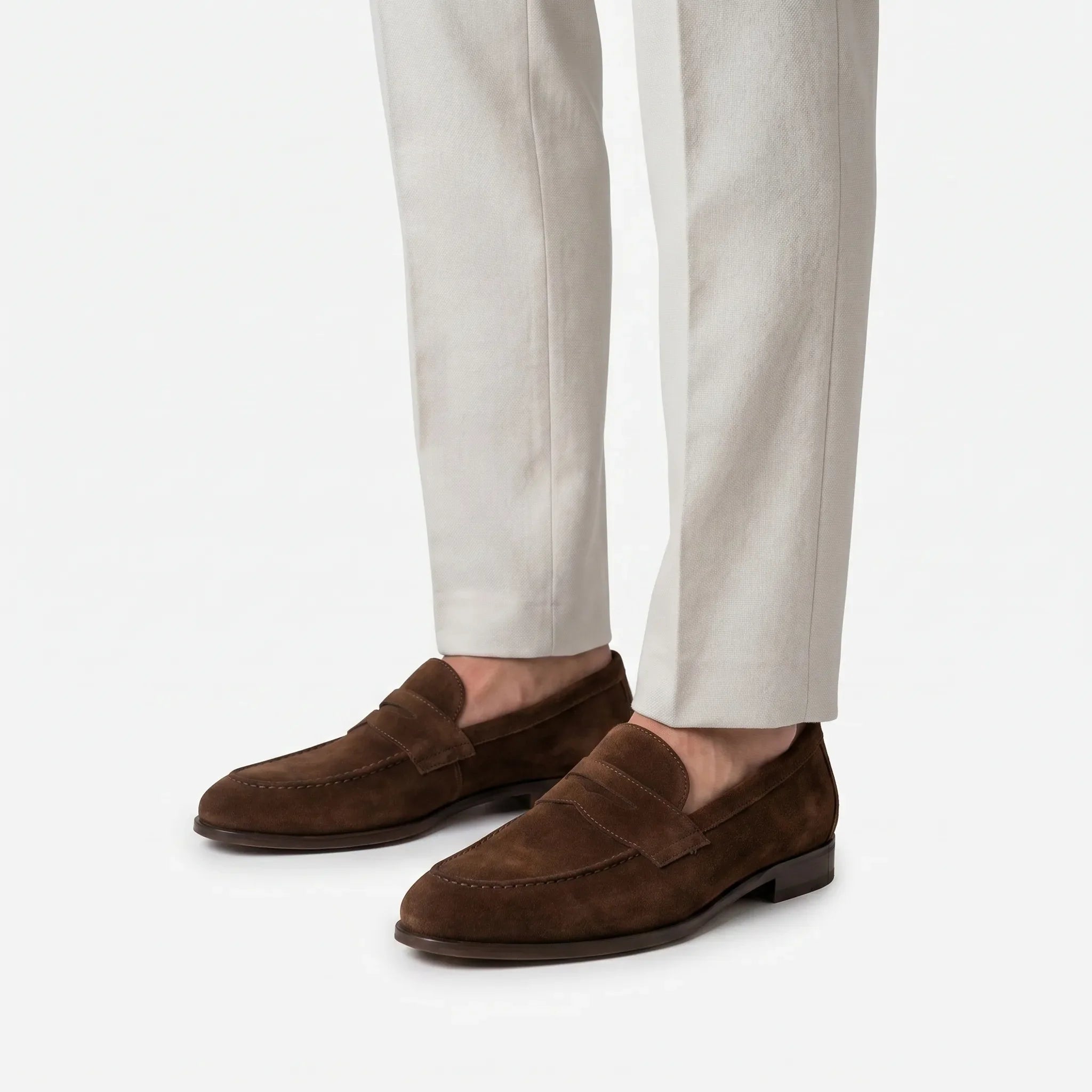 Men's Slip-On Penny Loafers -  Smart Casual Styling - Ormexis