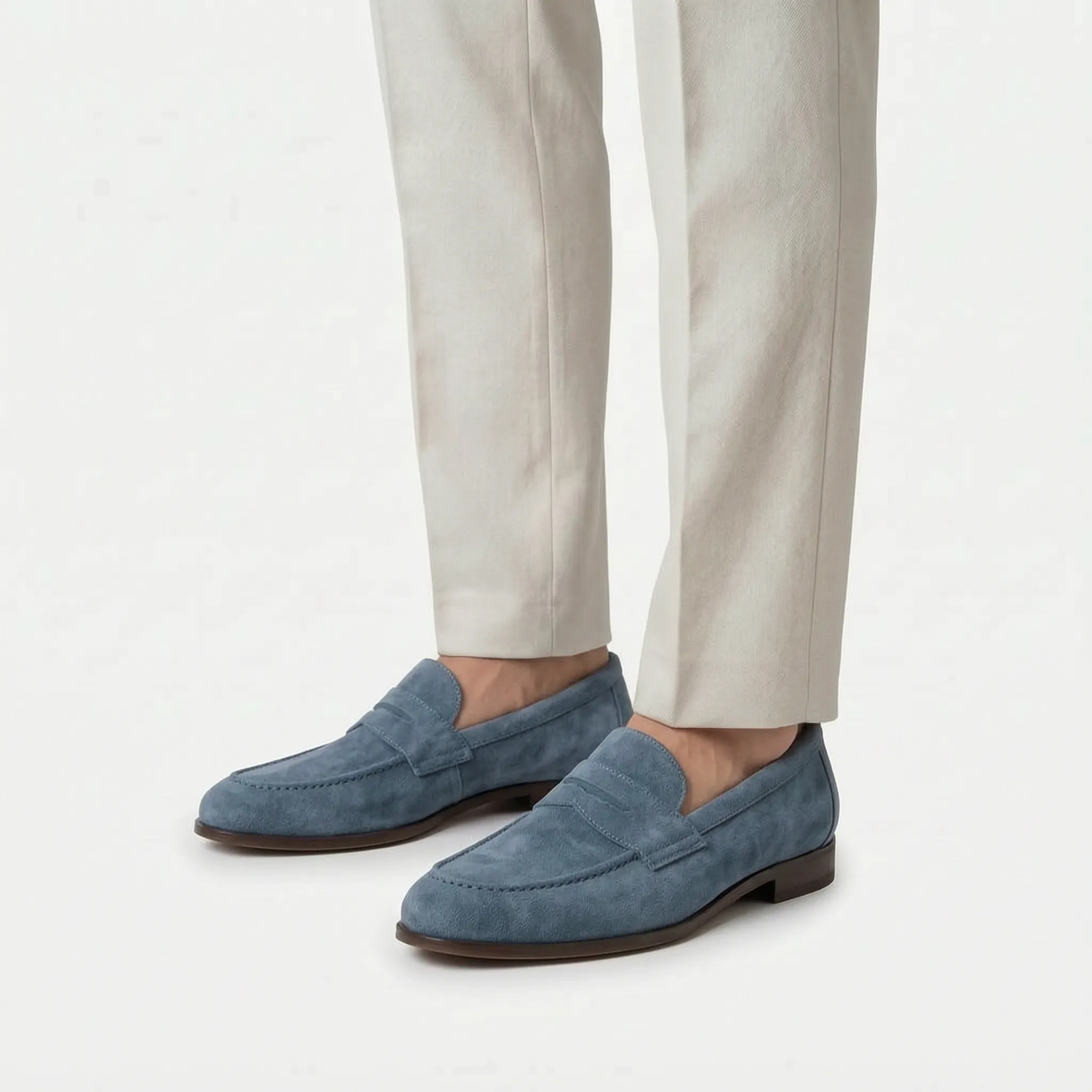 Men's Slip-On Penny Loafers -  Smart Casual Styling - Ormexis