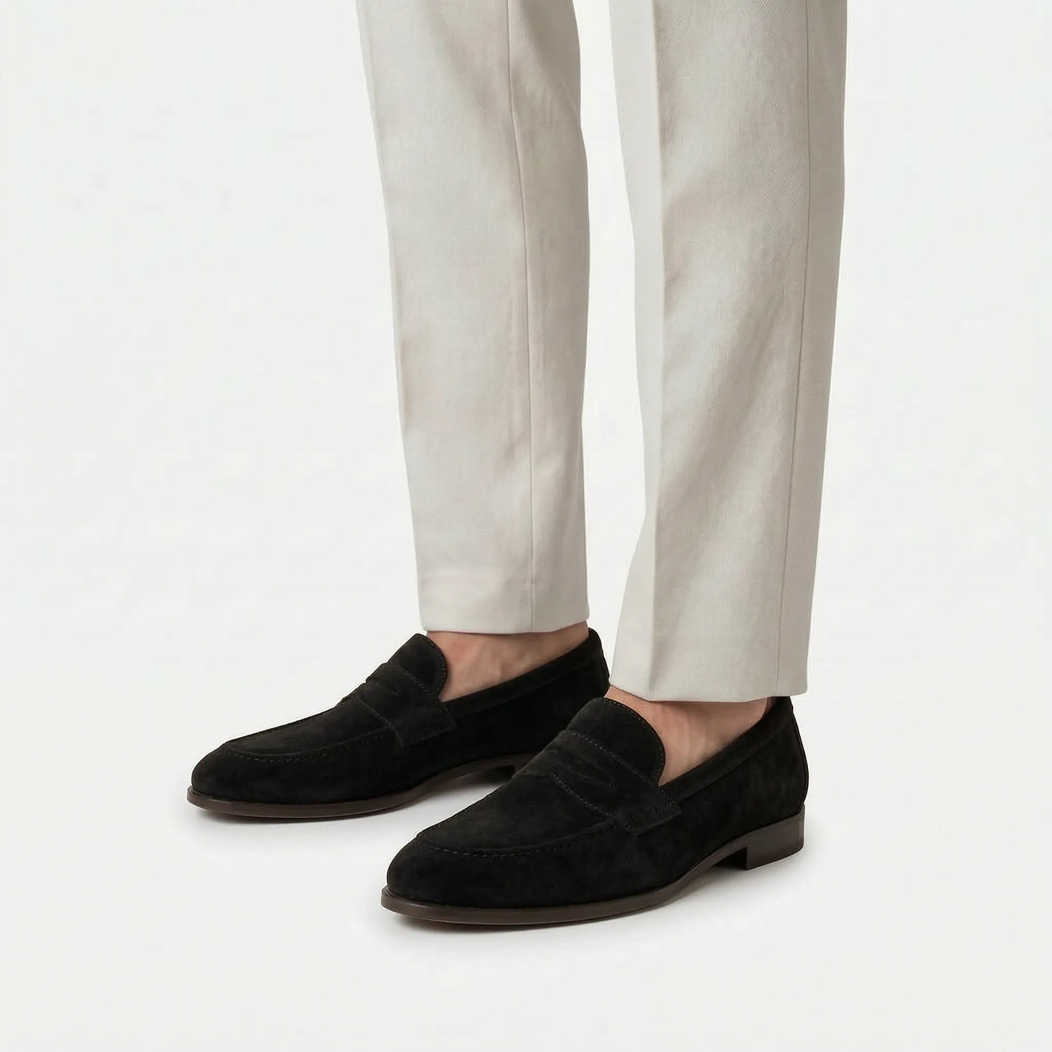 Men's Slip-On Penny Loafers -  Smart Casual Styling - Ormexis
