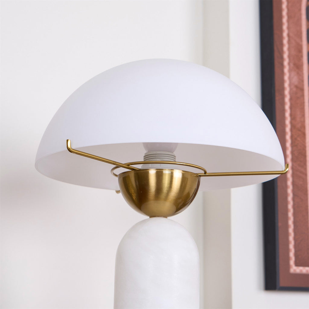Vellum Alabaster Table Lamp | Ormexis
