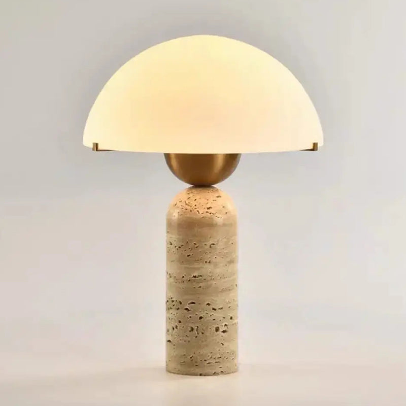 Vellum Alabaster Table Lamp | Ormexis
