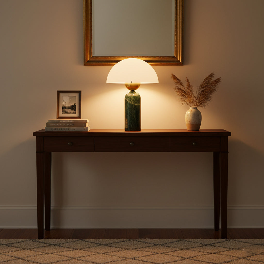 Vellum Alabaster Table Lamp | Ormexis