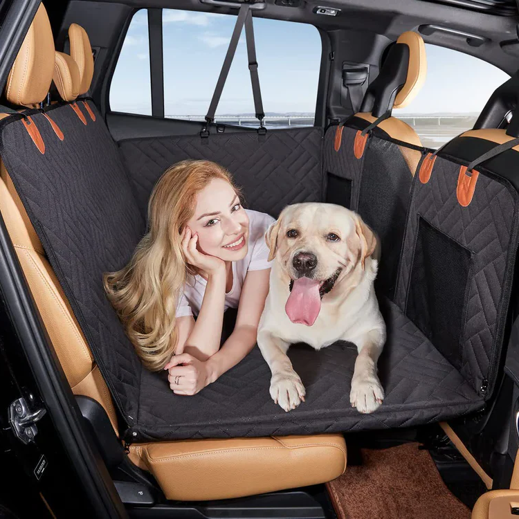 Pet Comfort Waterproof Dog Car Seat Protector With Durable Base