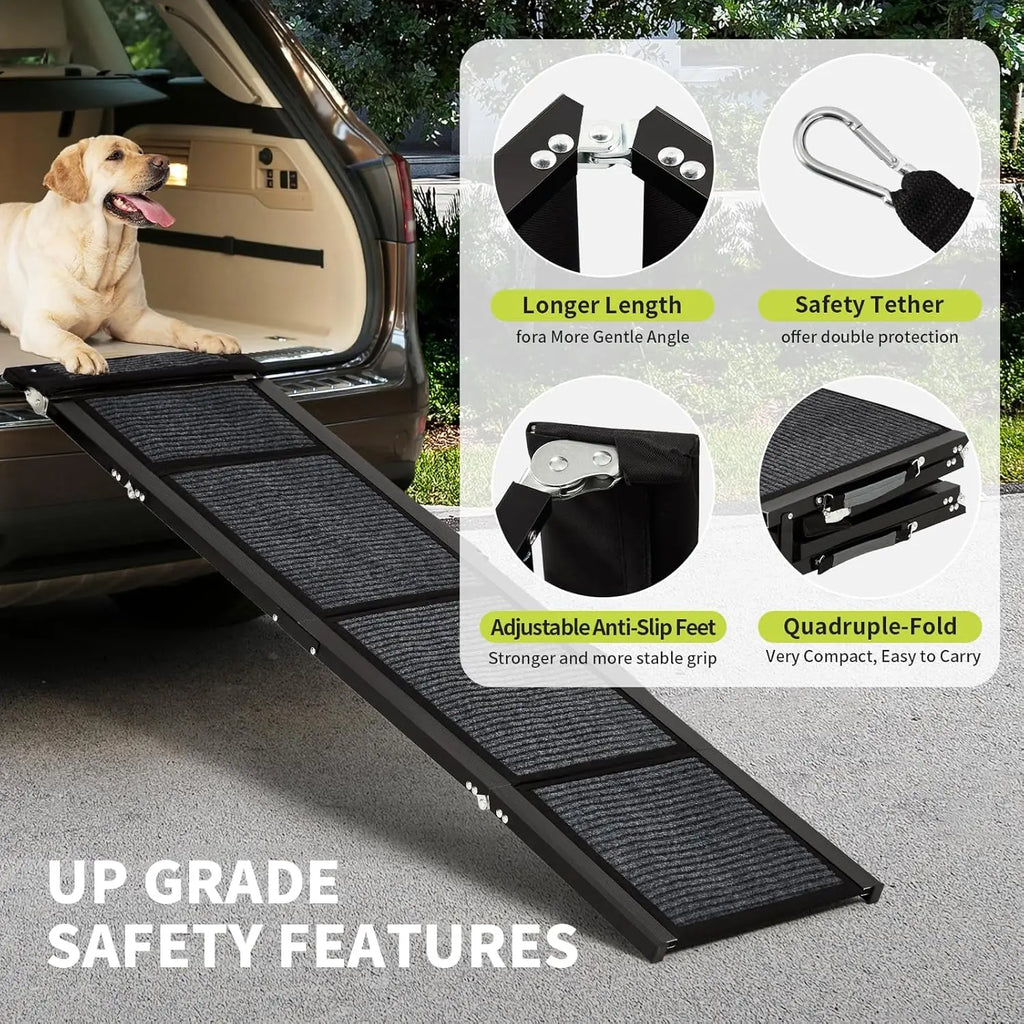 Pet Ramp Collection Letvægts foldbar rampe til senge og biler med skridsikker overflade
