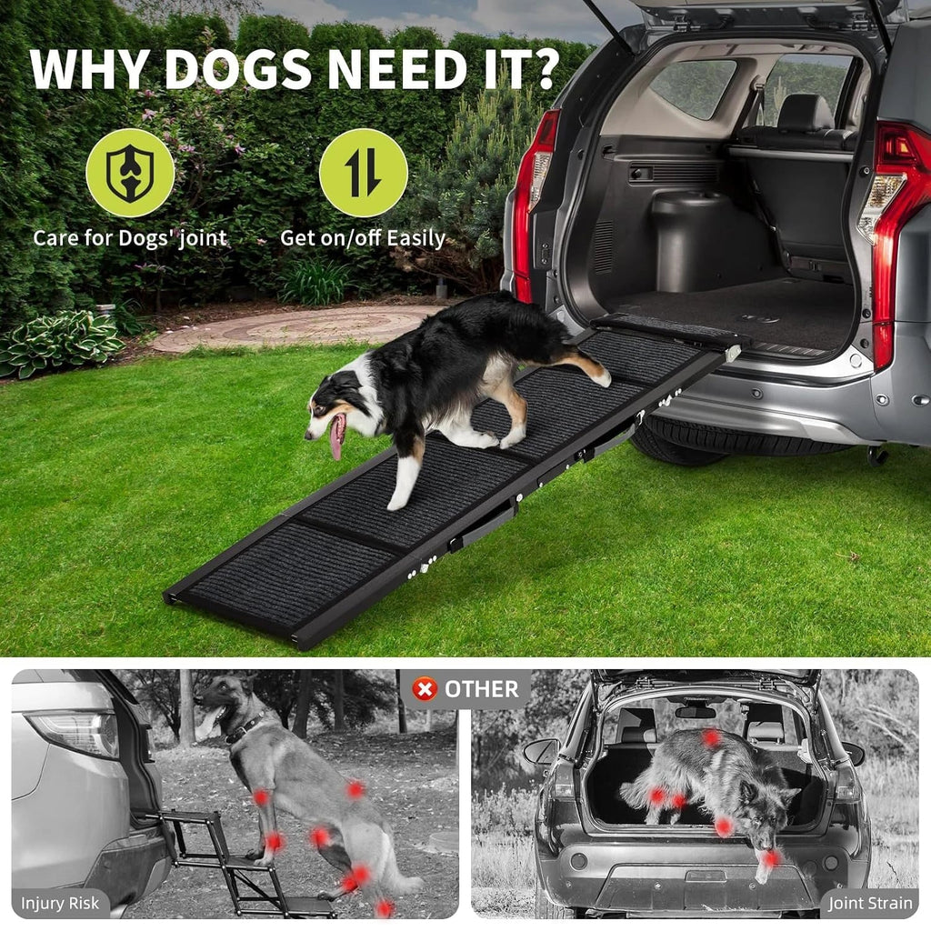 Pet Ramp Collection Letvægts foldbar rampe til senge og biler med skridsikker overflade