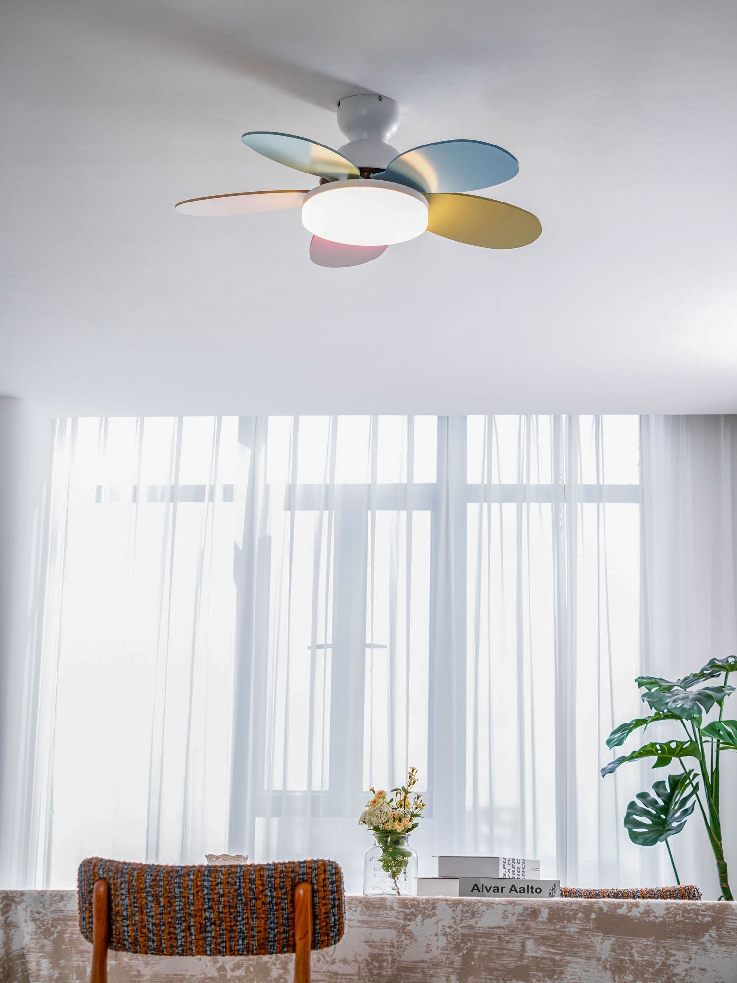 Luce per ventilatore da soffitto con pale a petalo | Ormexis
