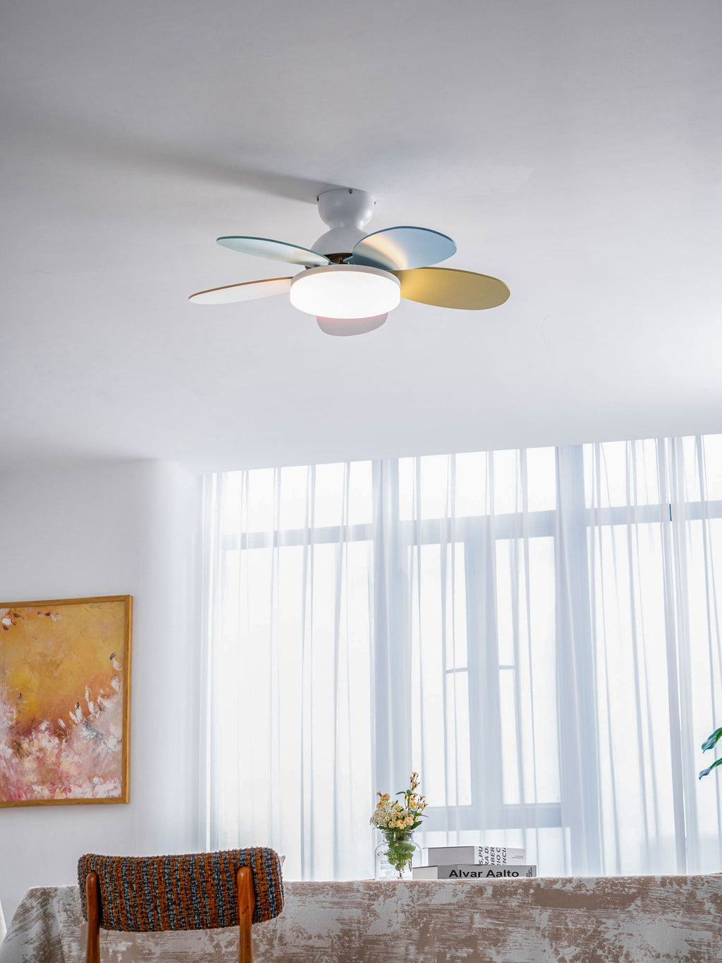 Luce per ventilatore da soffitto con pale a petalo | Ormexis