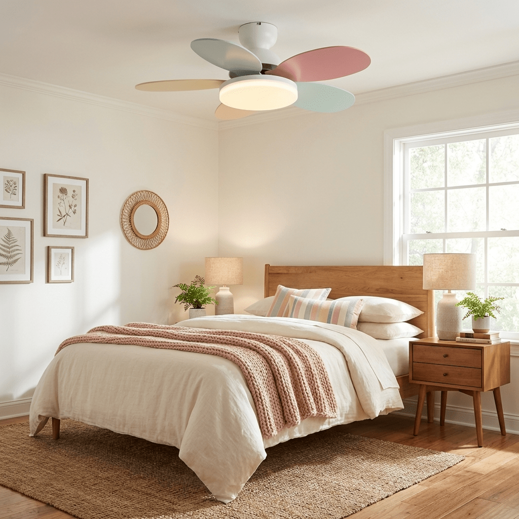 Luce per ventilatore da soffitto con pale a petalo | Ormexis