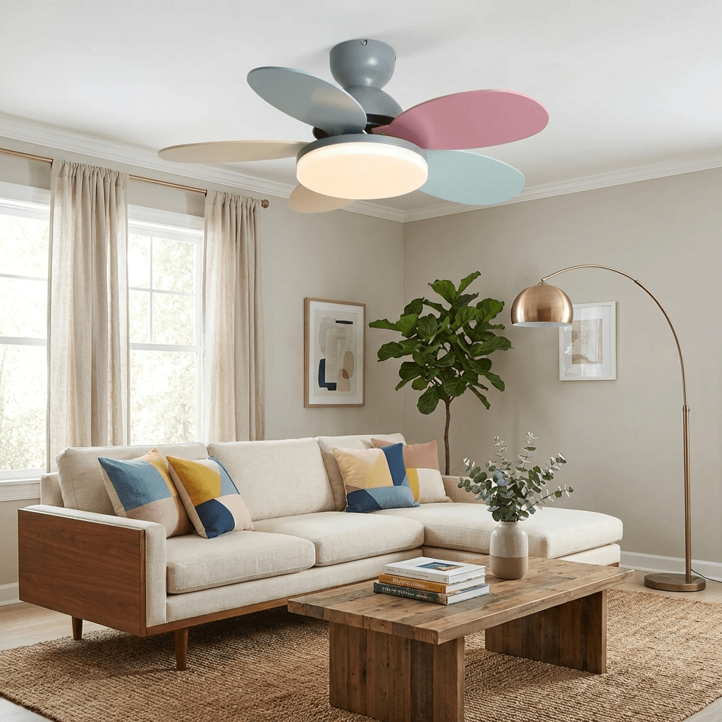 Luce per ventilatore da soffitto con pale a petalo | Ormexis