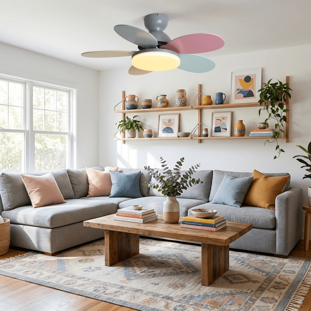 Luce per ventilatore da soffitto con pale a petalo | Ormexis