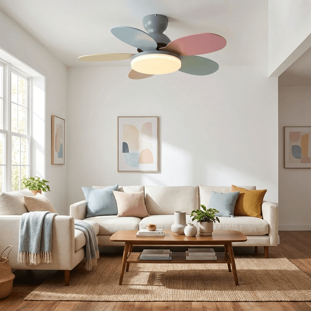 Luce per ventilatore da soffitto con pale a petalo | Ormexis
