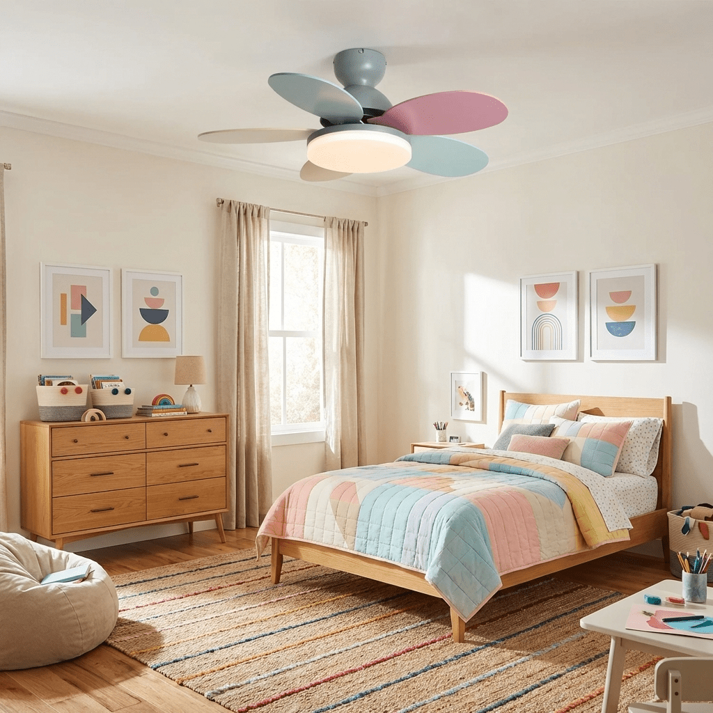 Luce per ventilatore da soffitto con pale a petalo | Ormexis