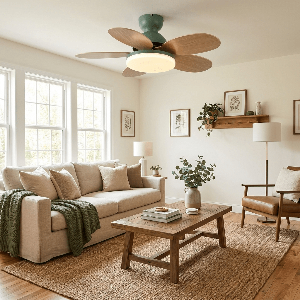 Luce per ventilatore da soffitto con pale a petalo | Ormexis