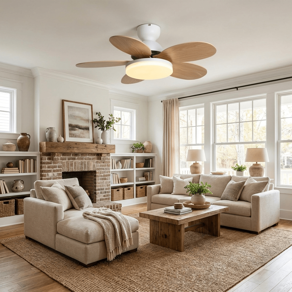 Luce per ventilatore da soffitto con pale a petalo | Ormexis