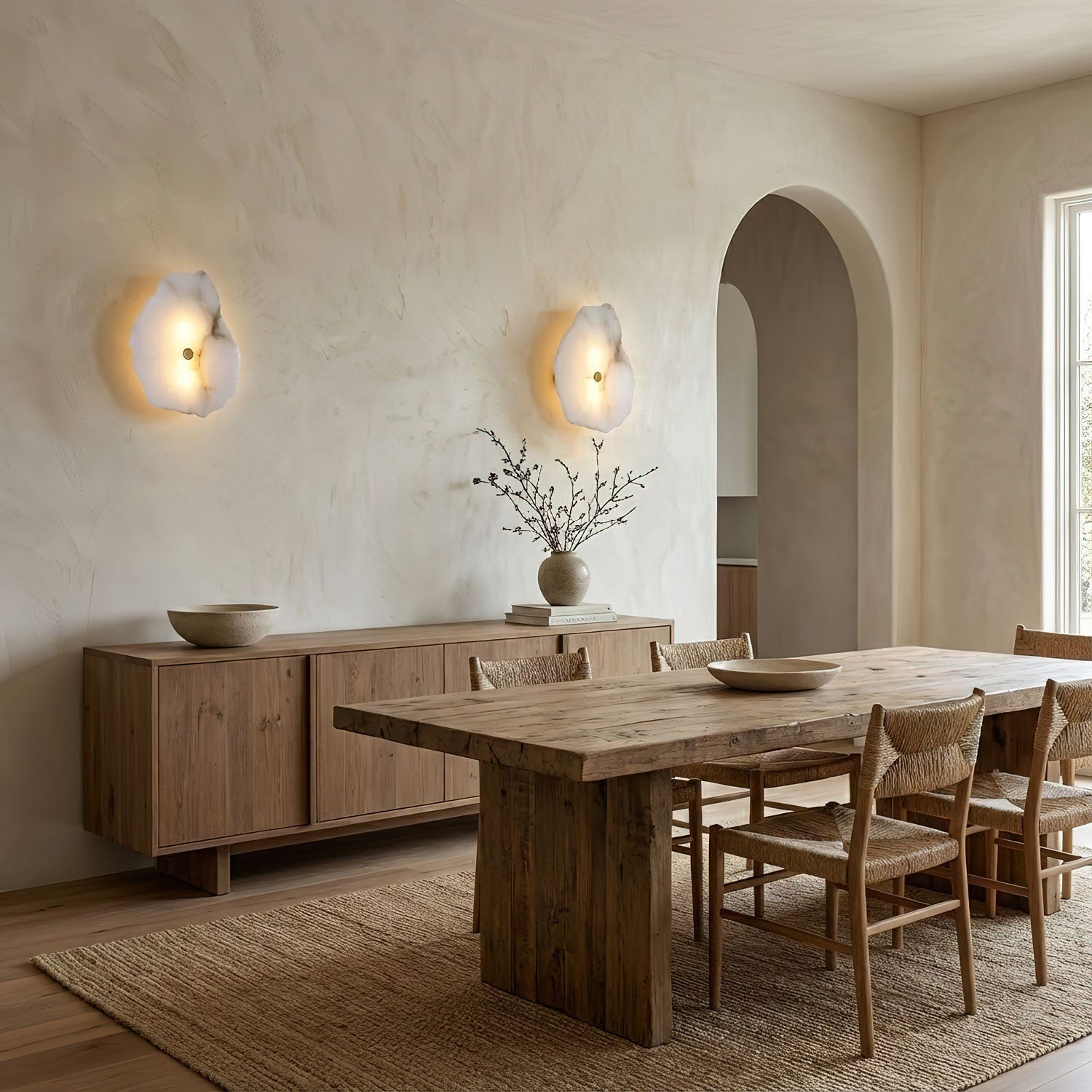 Elegant Gold Alabaster LED Wall Mount Light | Ormexis