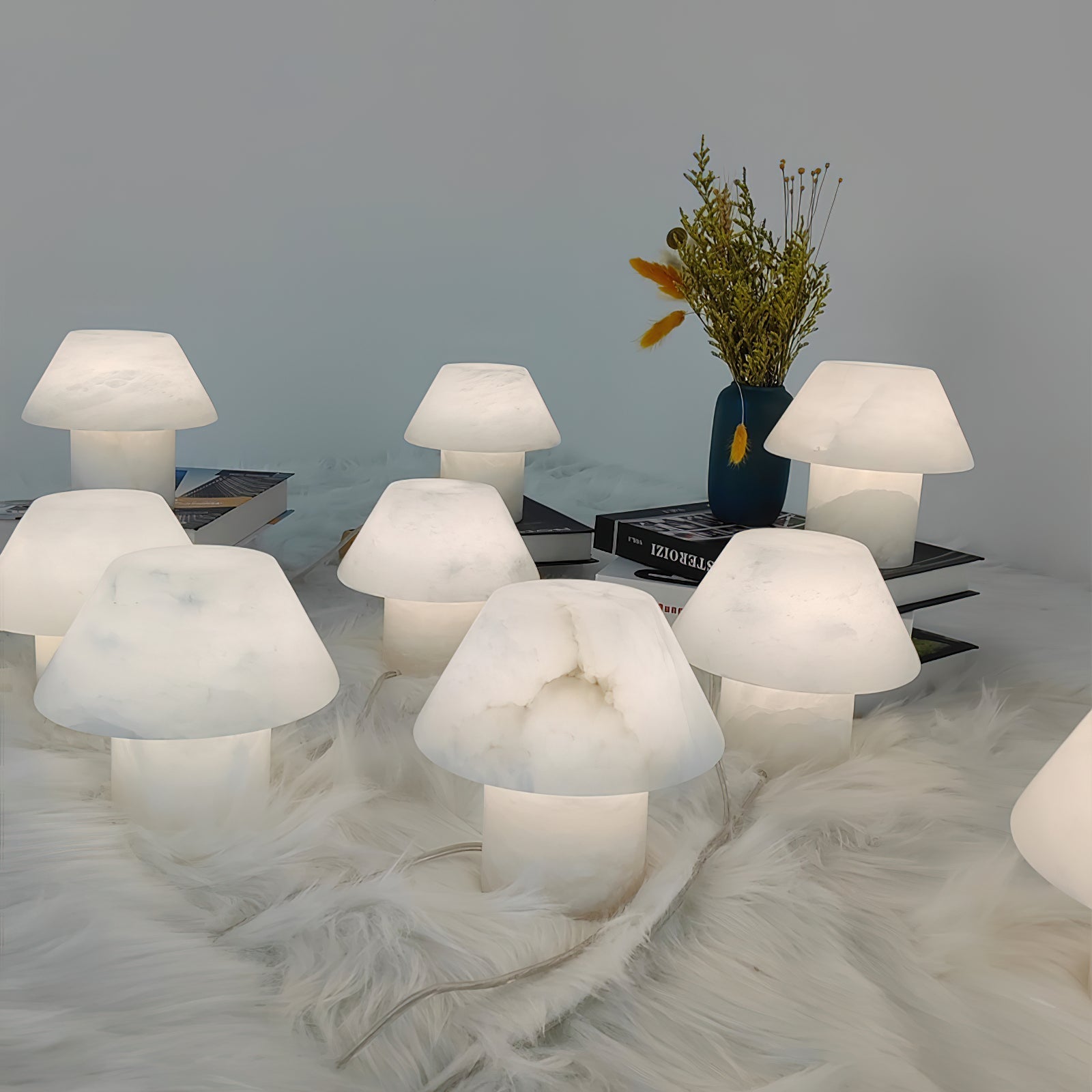 Monastisk bordslampa i alabaster | Ormexis
