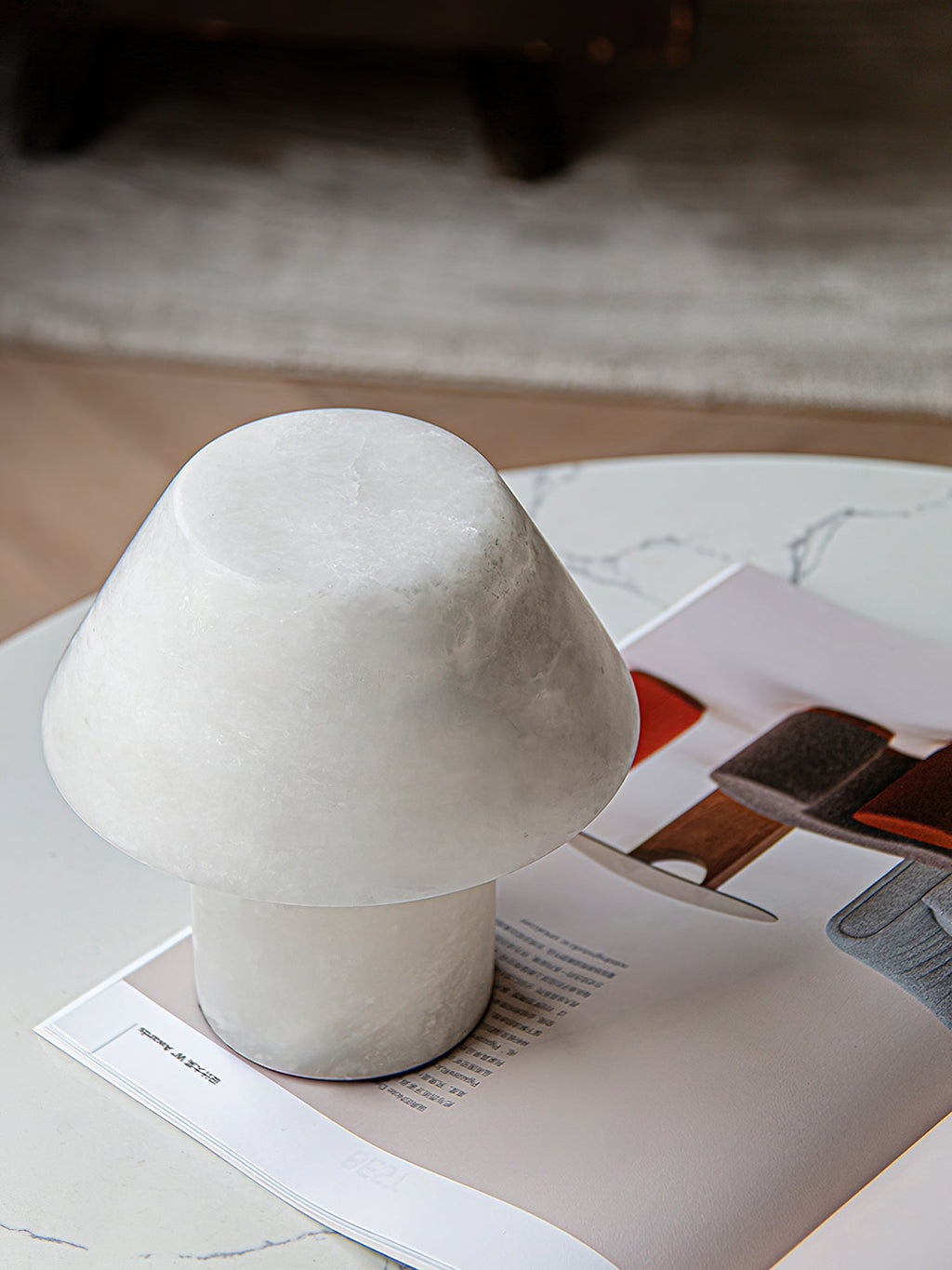 Monastisk bordslampa i alabaster | Ormexis