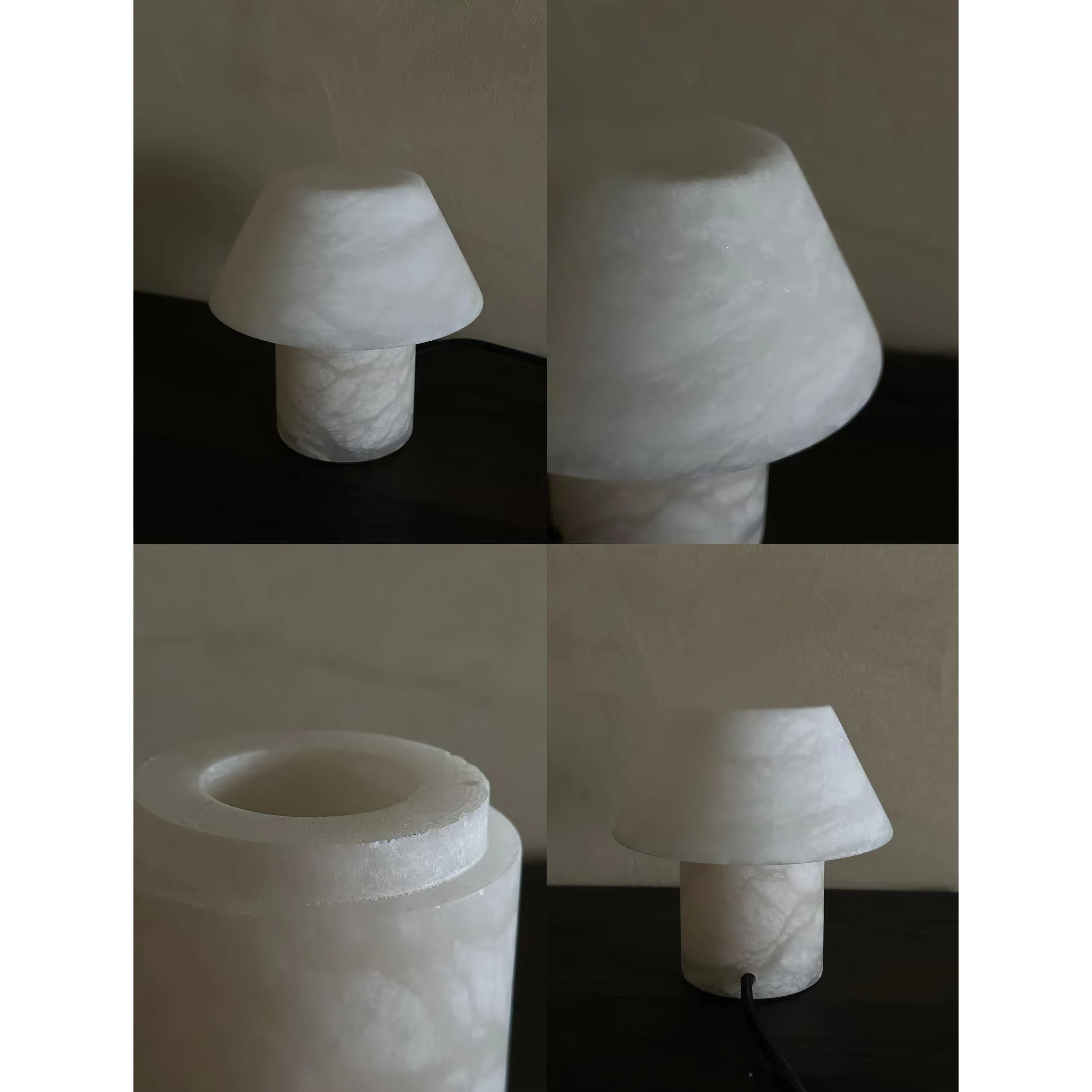 Monastisk bordslampa i alabaster | Ormexis