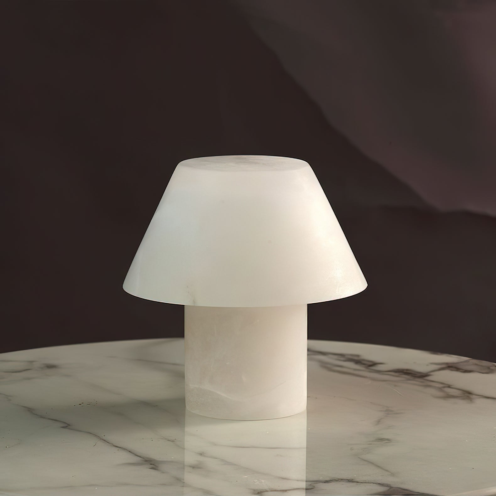 Monastisk bordslampa i alabaster | Ormexis