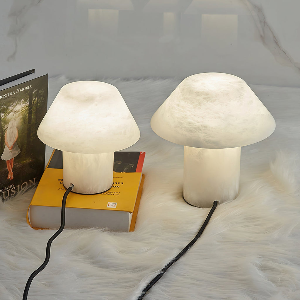Monastisk bordslampa i alabaster | Ormexis