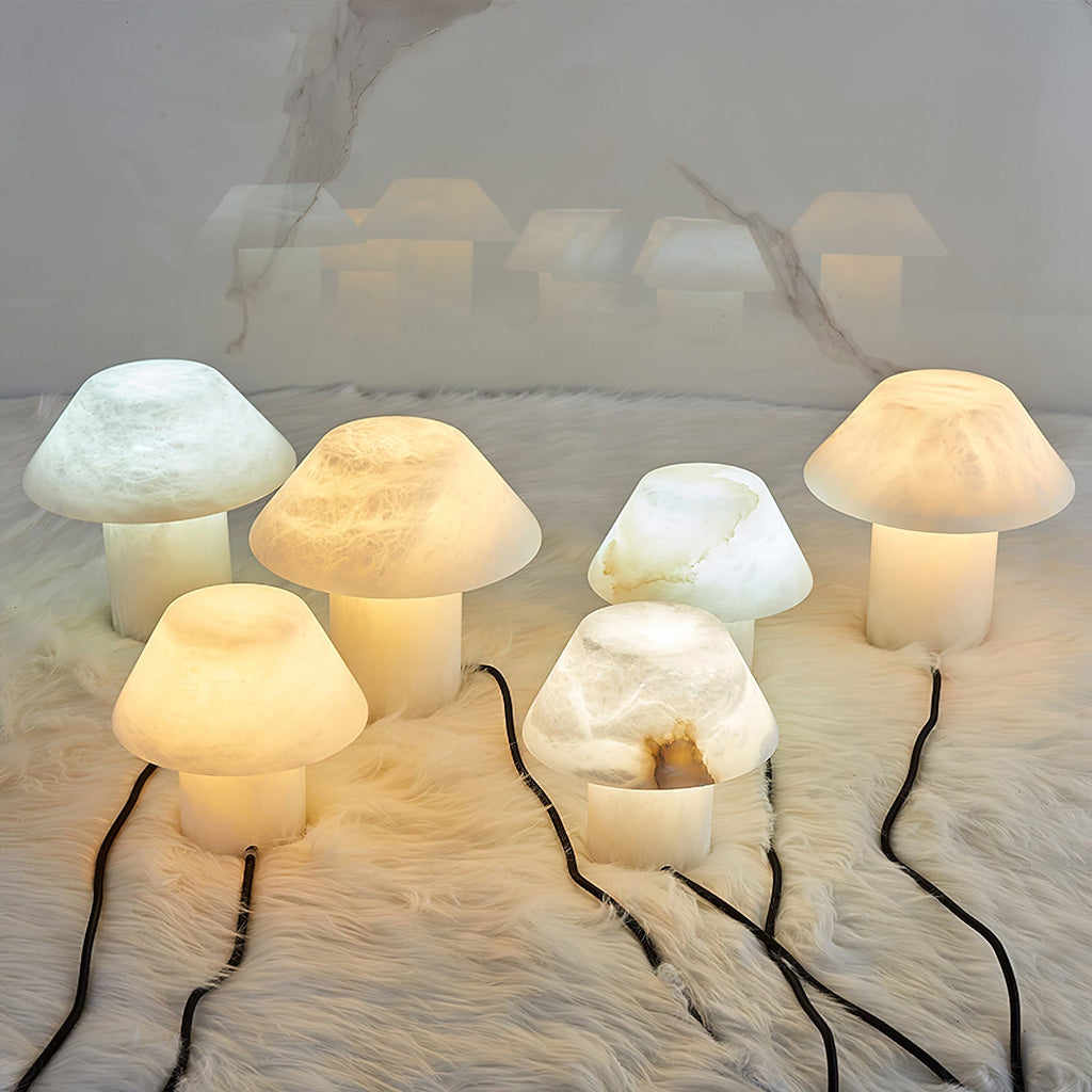 Monastisk bordslampa i alabaster | Ormexis